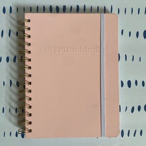 Target Bullseye Pink “Overthinking” Habit Tracker Non-Dated Agenda Calendar